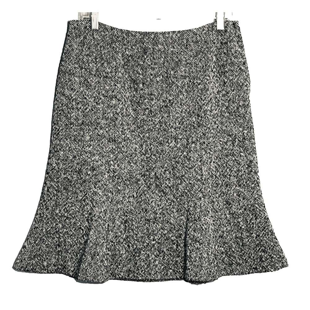 Vtg Y2K Gap Wool Tweed Skirt Size 6 Academia Minimalist Classic‎ Career Preppy